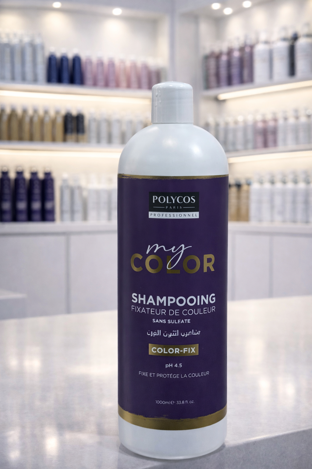 Shampooing polycos fixateur de couleur