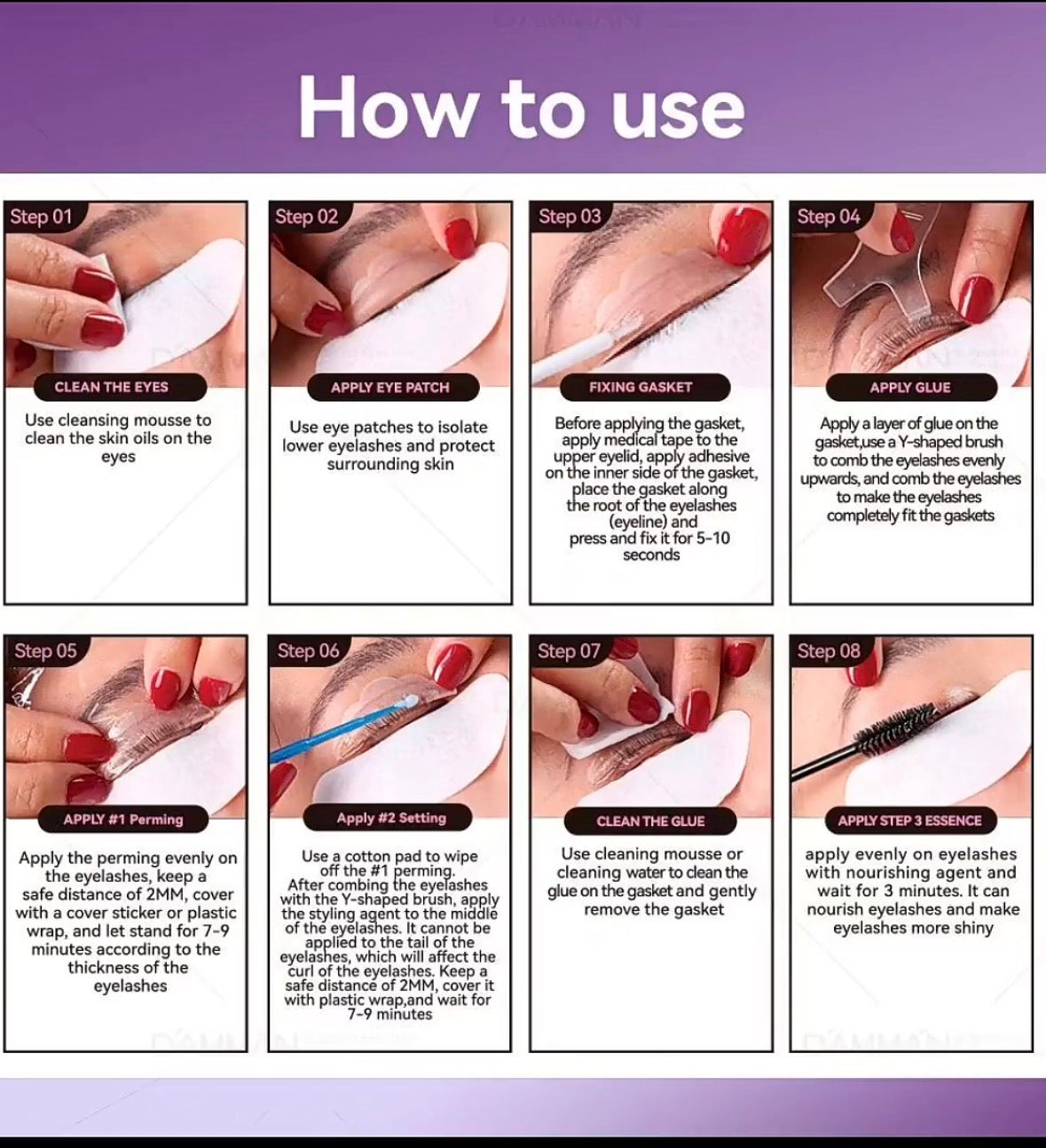 Damman lash lift kit